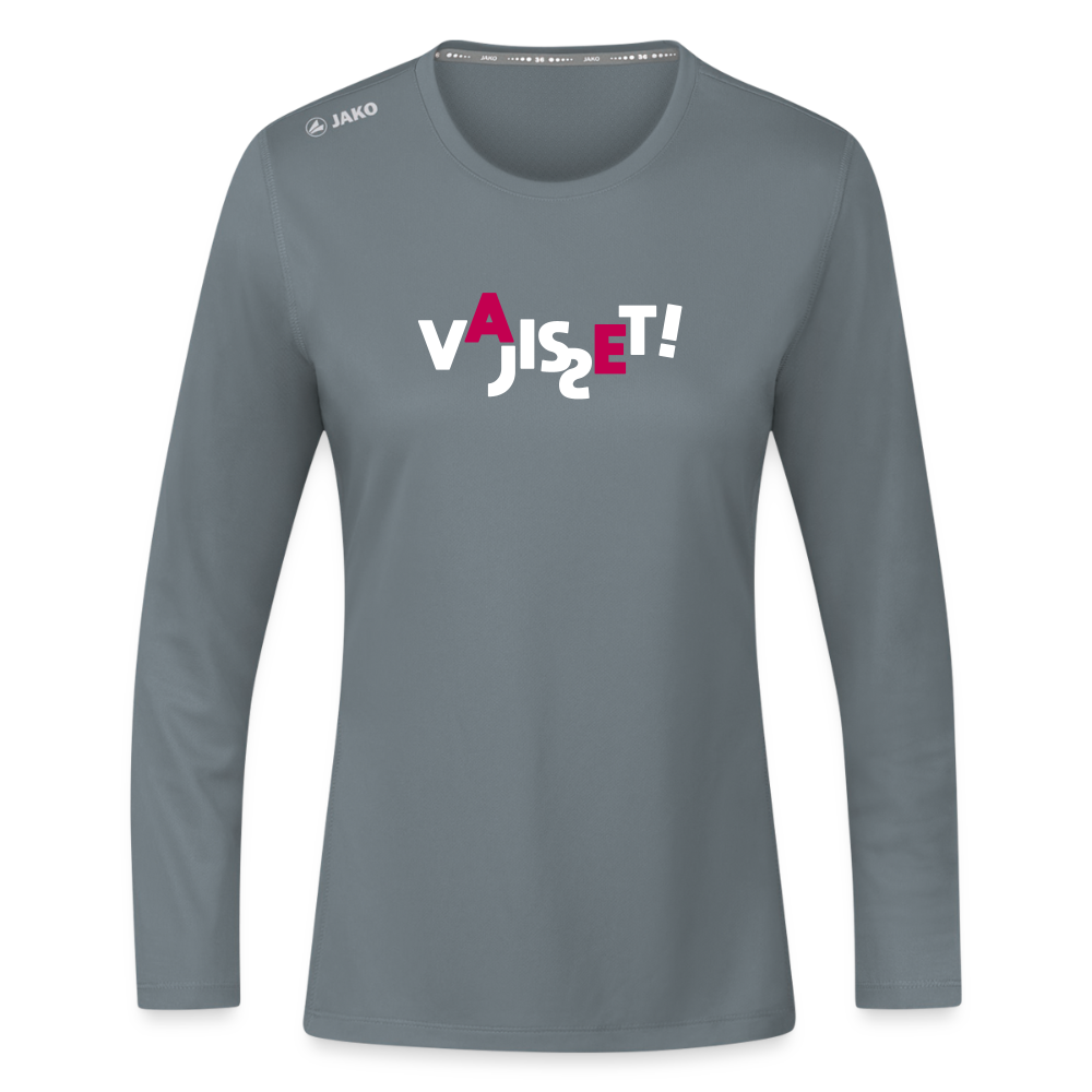 VAJISSET - Frauen Sport Langarmshirt - Grau