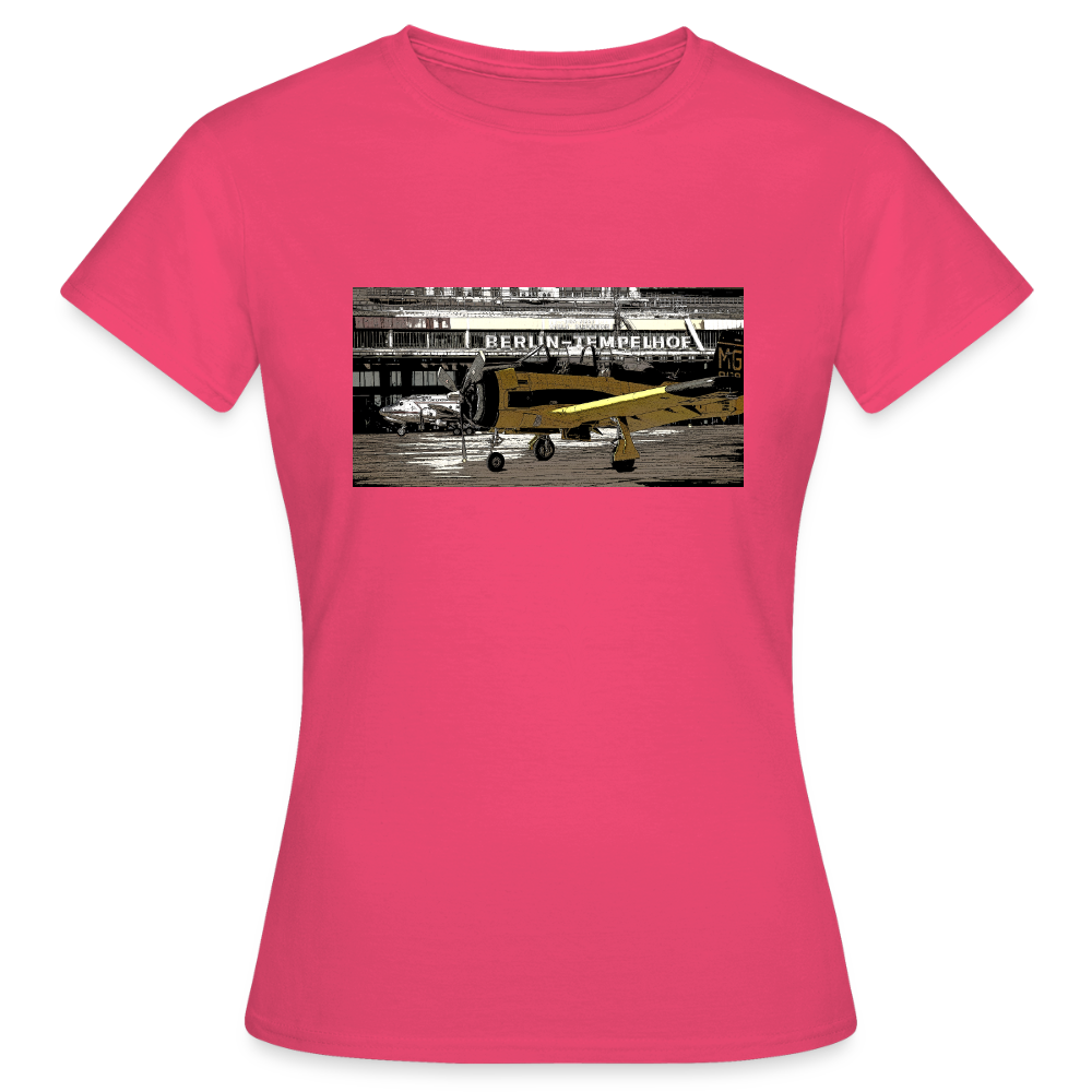Tempelhof Flugzeug - Frauen Premium T-Shirt - Azalea