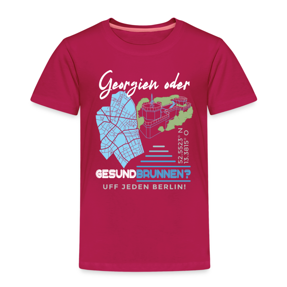Georgien oder Gesundbrunnen - Kinder Premium T-Shirt - dunkles Pink