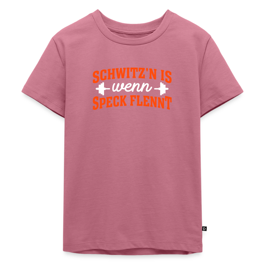 Schwitz'n is wenn Speck flennt - Kinder Premium T-Shirt - Mauve