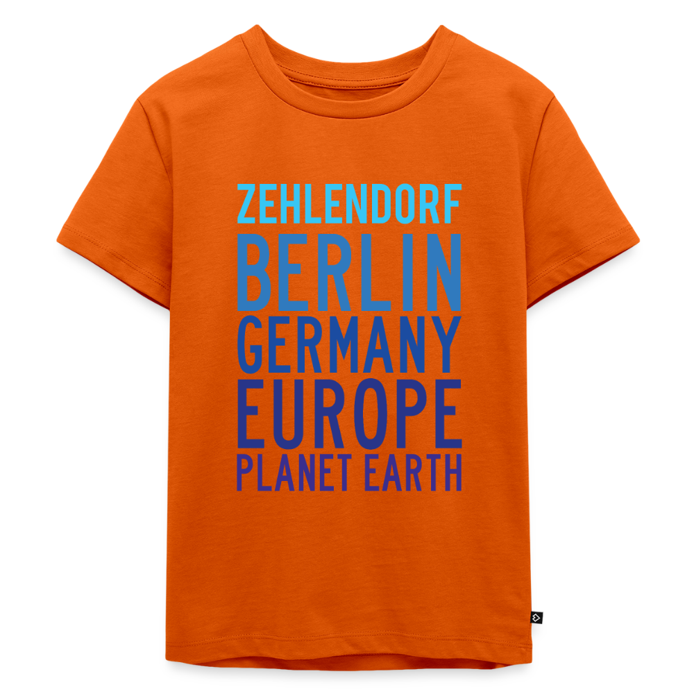 Zehlendorf Planet Earth - Kinder Premium T-Shirt - Orange