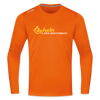 Lächeln is keen Jesichtsbruch - Männer Sport Langamshirt - Neonorange