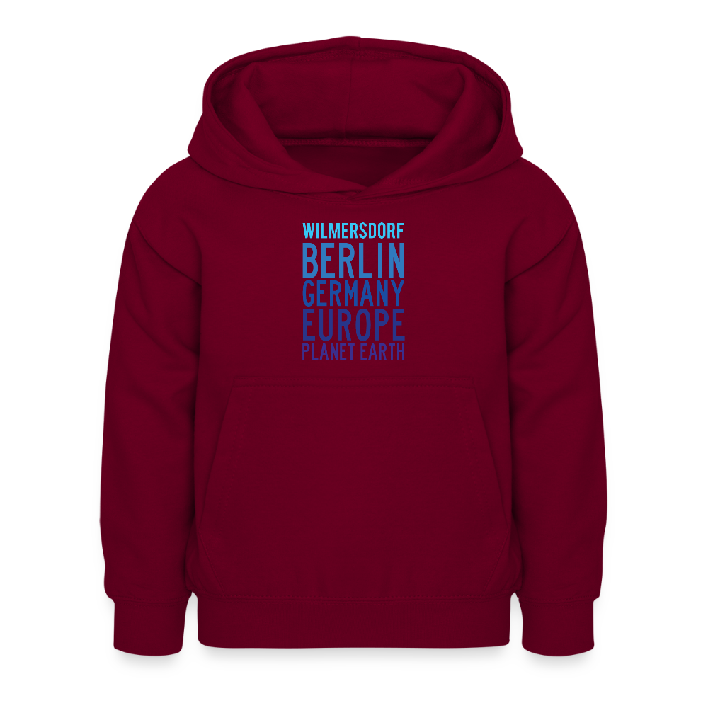Wilmersdorf Planet Earth - Kinder Hoodie - Bordeaux