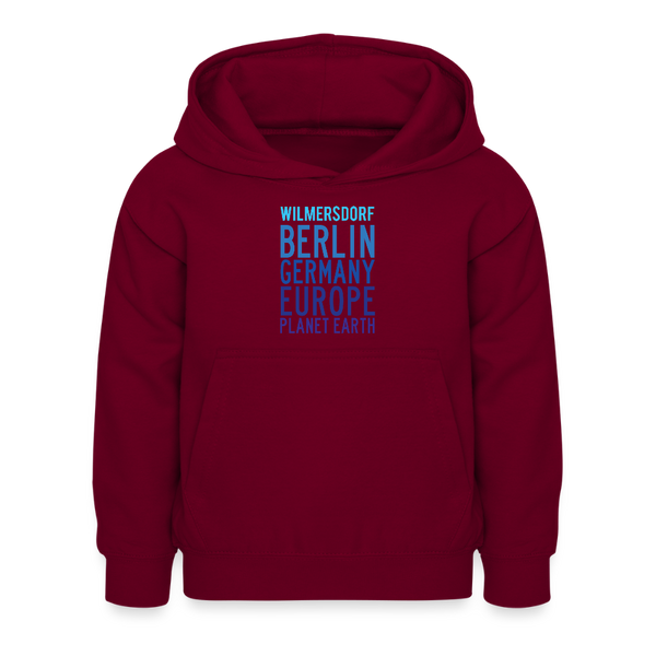 Wilmersdorf Planet Earth - Kinder Hoodie - Bordeaux