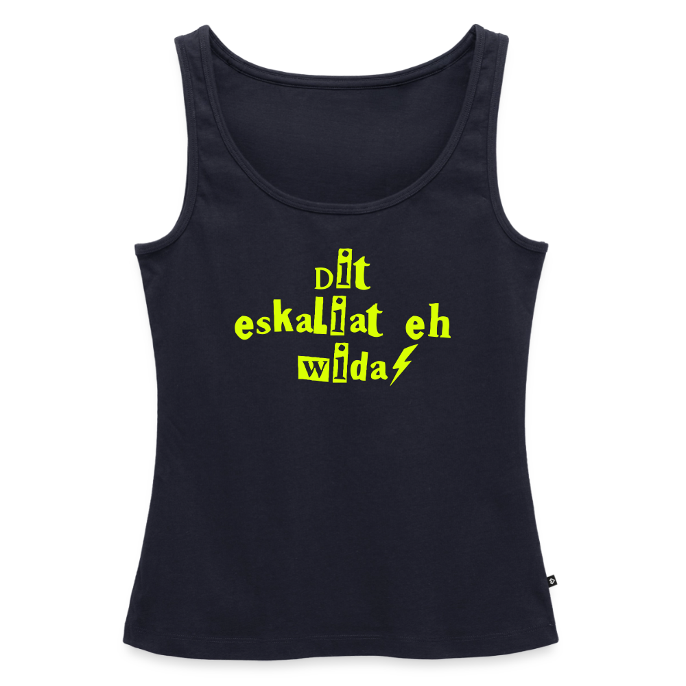 Dit eskaliat eh wilda  - Frauen Bio Tank Top - Navy