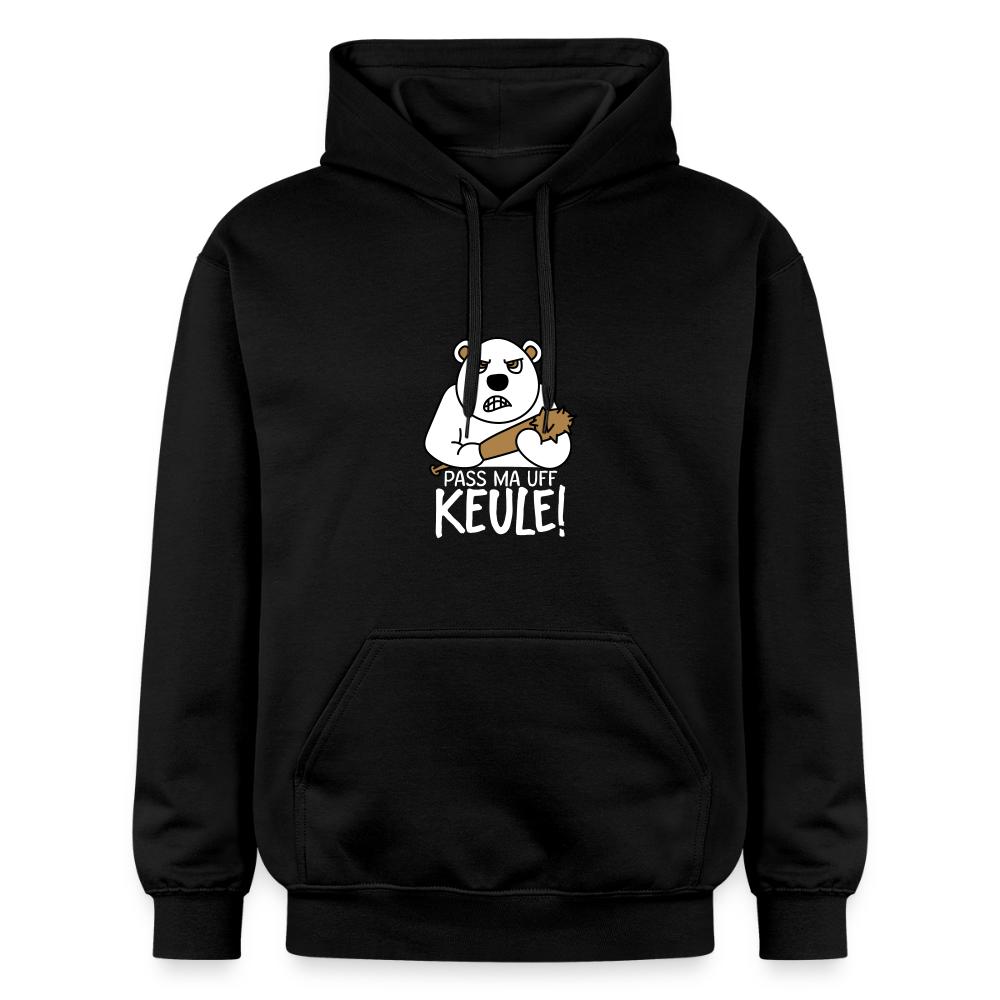 Pass ma uff Keule - Hoodie - Schwarz