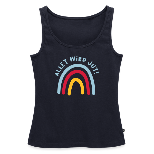Allet wird jut! - Frauen Bio Tank Top - Navy