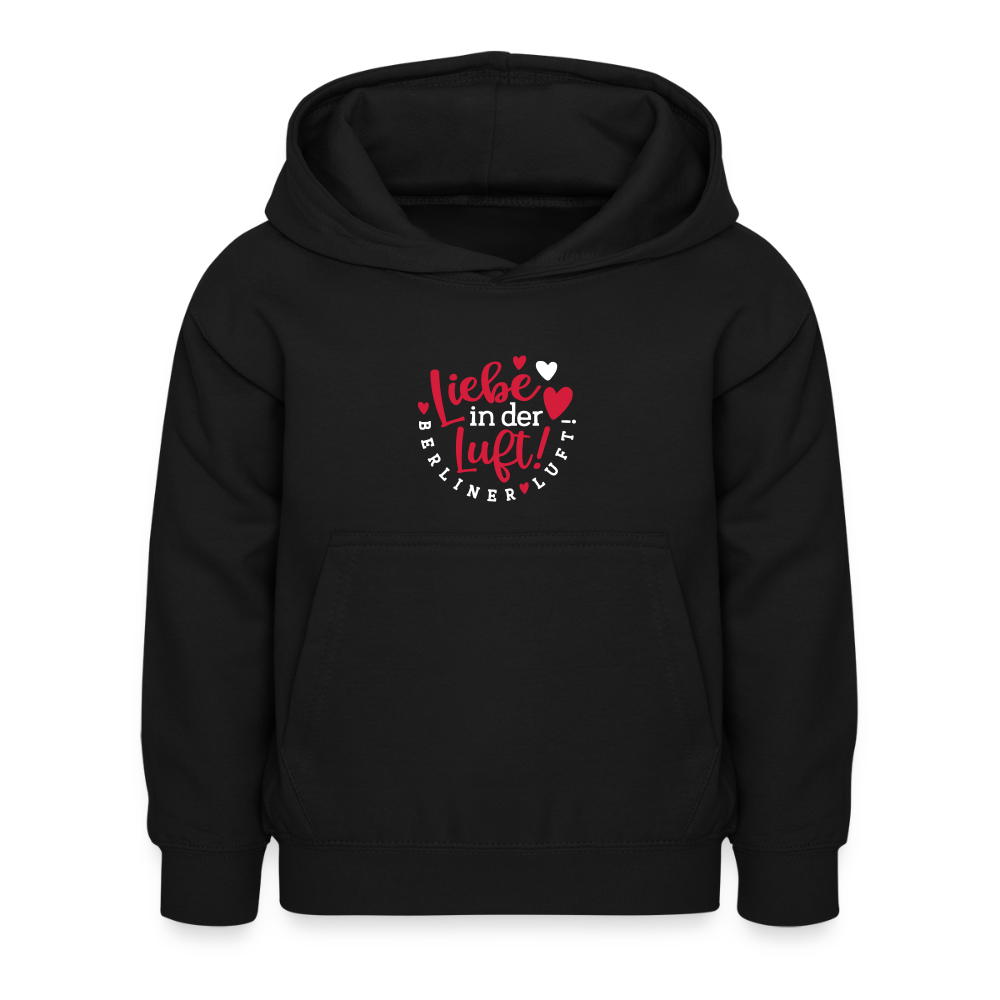 Liebe in der Luft! Berliner Luft! - Kinder Hoodie - Schwarz