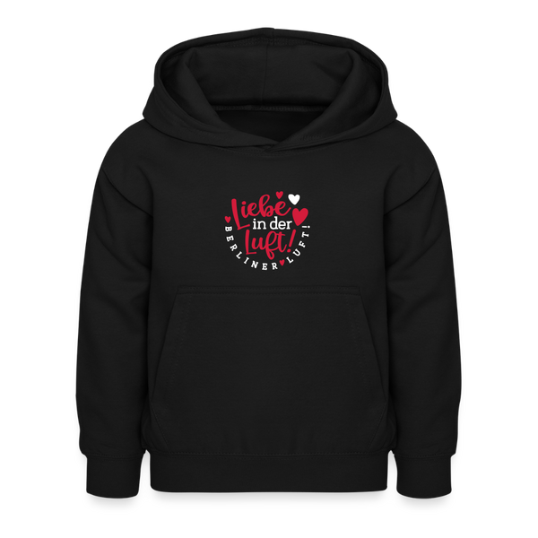 Liebe in der Luft! Berliner Luft! - Kinder Hoodie - Schwarz