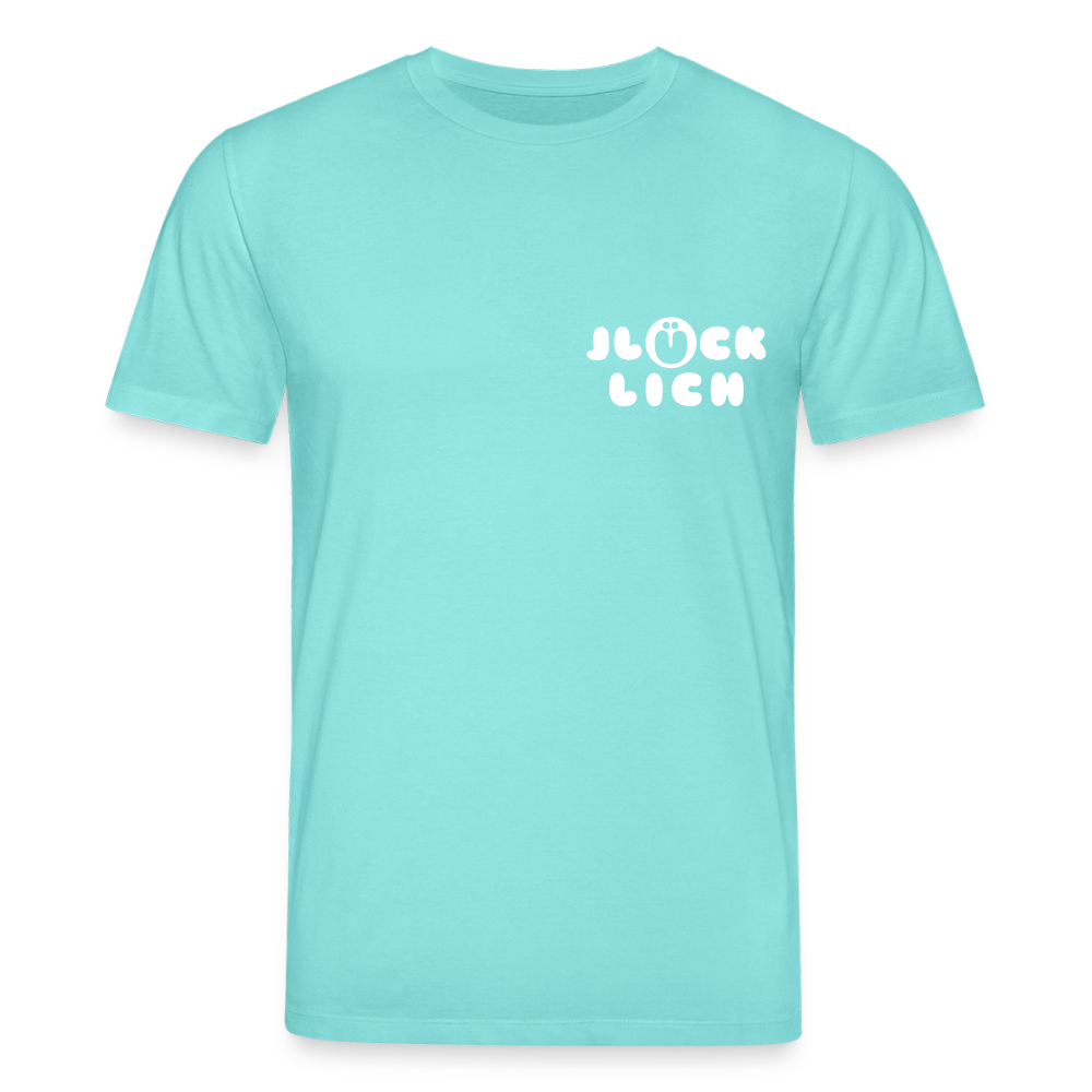 Jlücklich - Unisex Bio T-Shirt - Poolblau