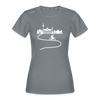 Aus der Stadt radeln - Frauen Sport-Shirt - Grau