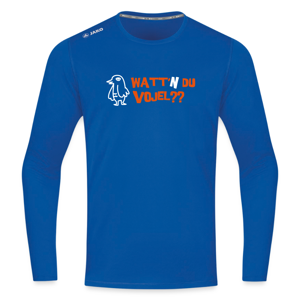 Watt'n du Vojel - Männer Sport Langamshirt - Royalblau