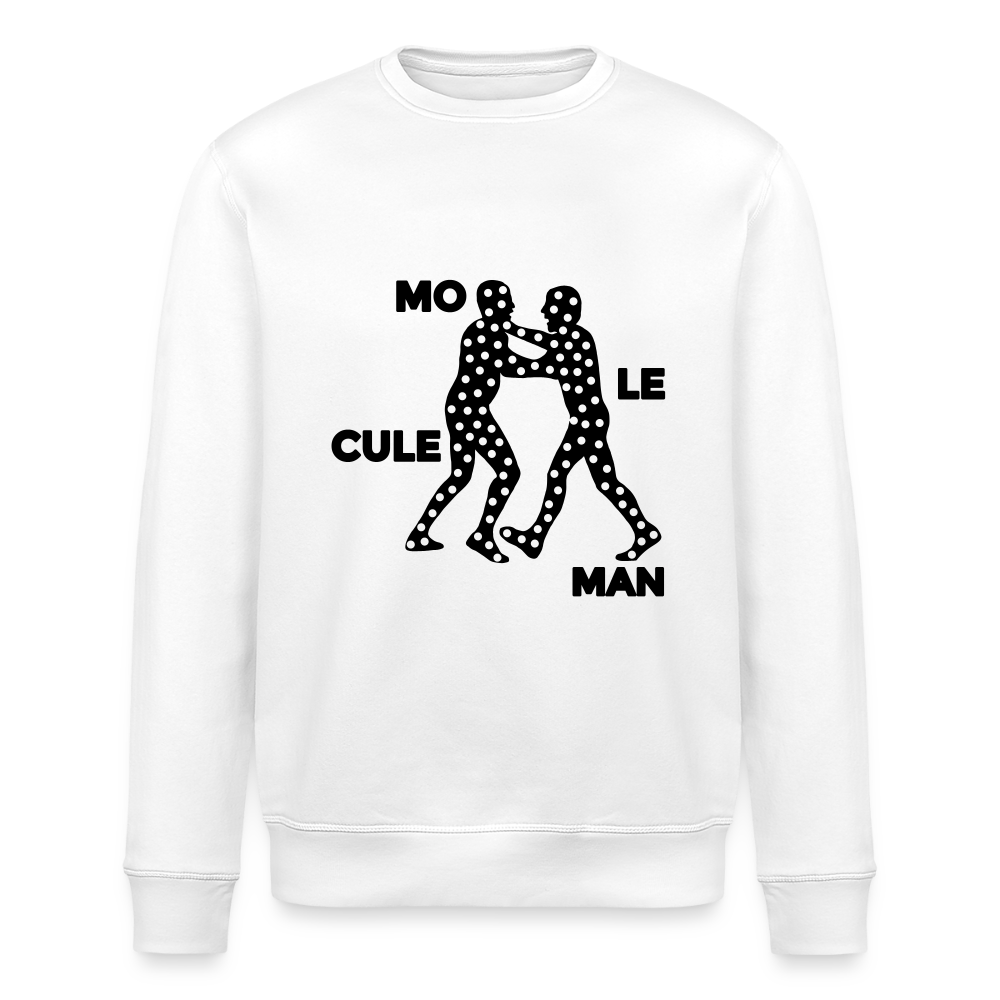 Mo le cule Man - Unisex Bio Sweatshirt - Weiß