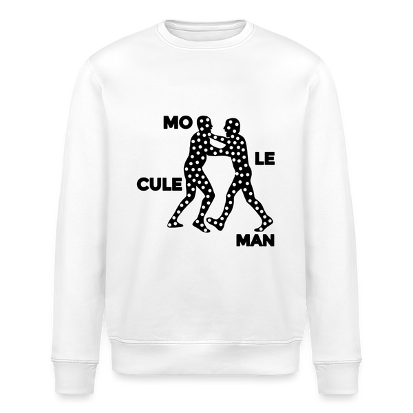 Mo le cule Man - Unisex Bio Sweatshirt - Weiß