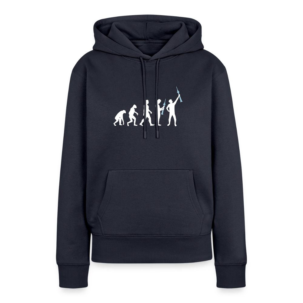 Evolution - Frauen Premium Hoodie - Navy
