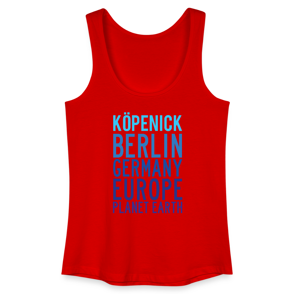 Köpenick Planet Earth - Frauen Bio Tank Top - Rot