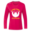 Peng Peng - Frauen Sport Langarmshirt - dunkles Pink