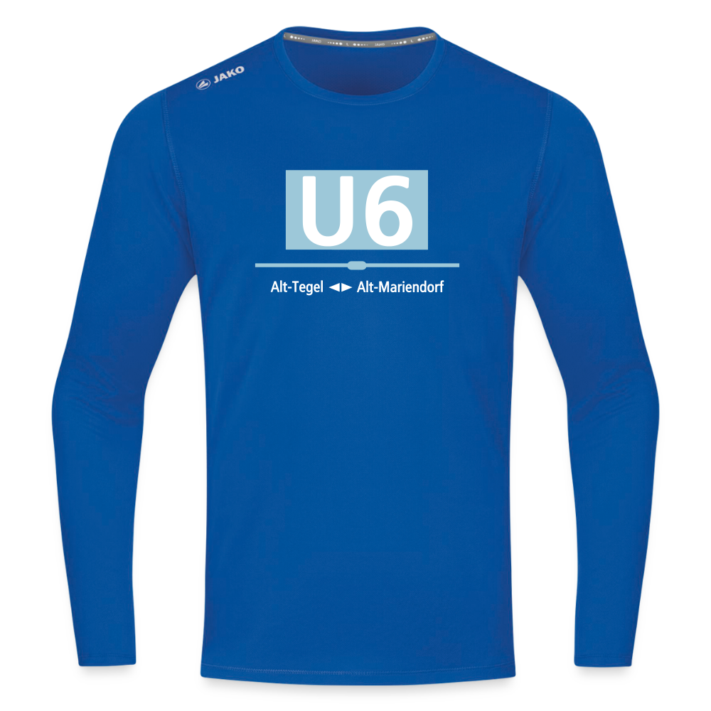 U6 - Männer Sport Langamshirt - Royalblau