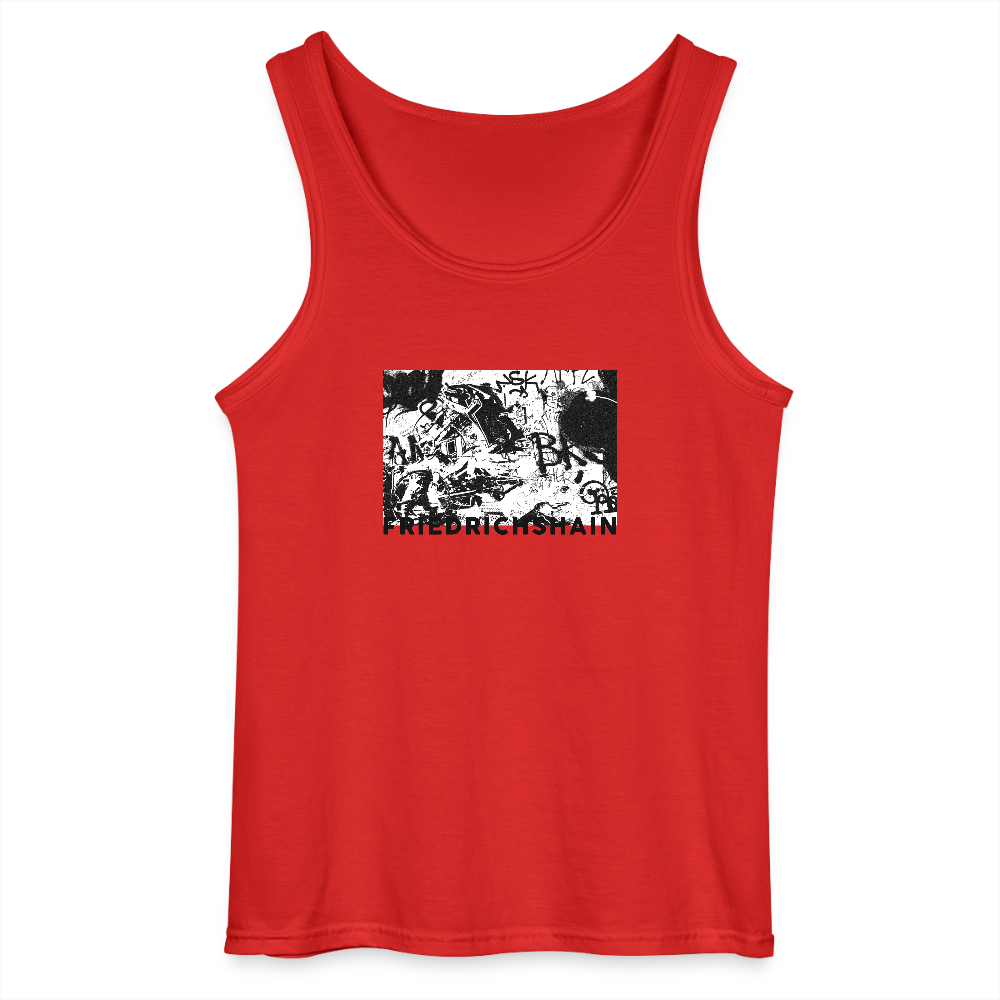Friedrichshain Graffiti - Männer Tank Top - Rot