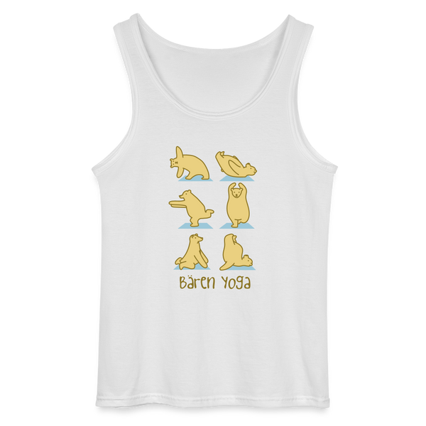 Bären Yoga - Männer Tank Top - Weiß