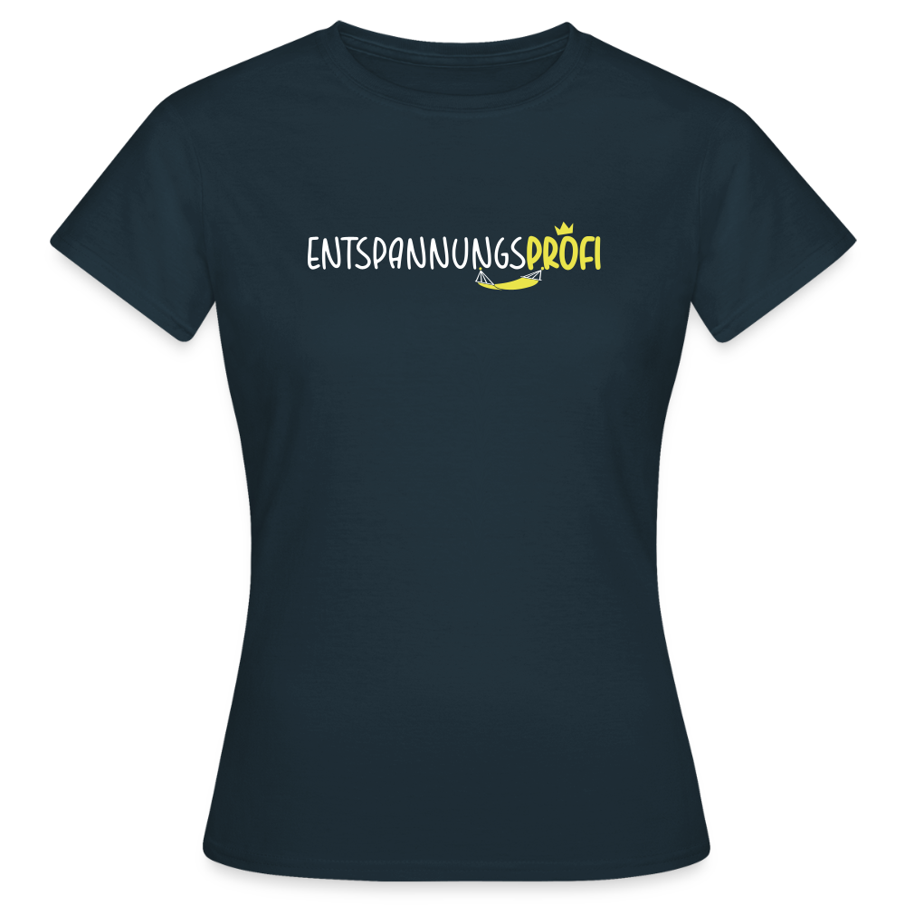 Entspannungsprofi - Frauen Premium T-Shirt - Navy
