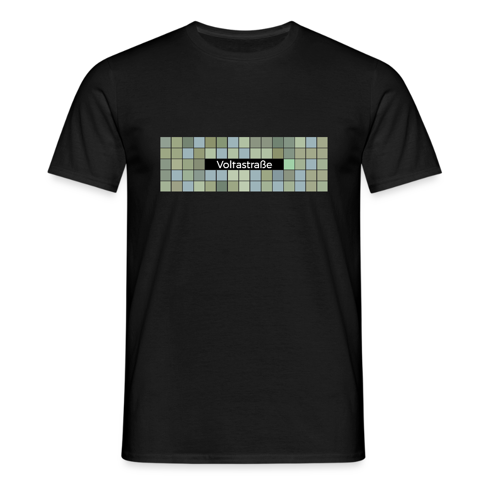 Voltastrasse - Männer Premium T-Shirt - Schwarz