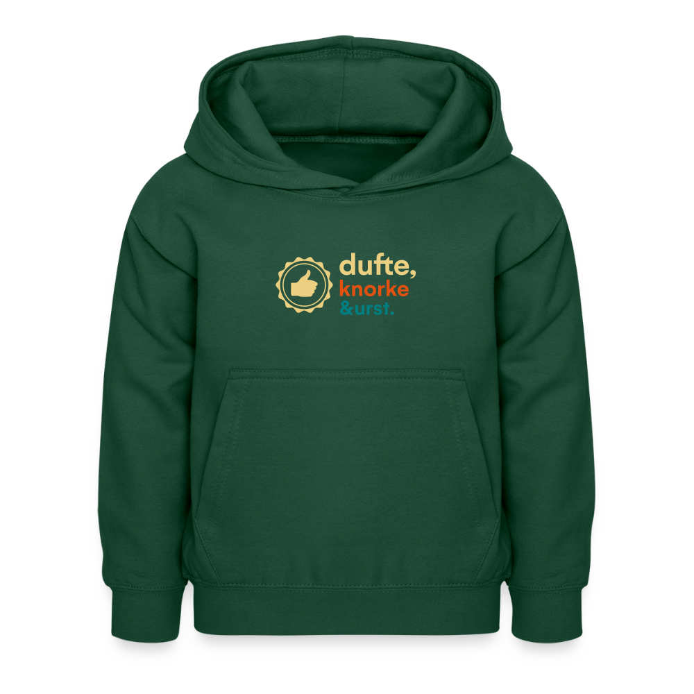 Dufte, Knorke, Urst - Kinder Hoodie - Flaschengrün