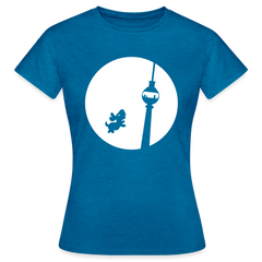 Hund am Fernsehturm - Frauen Premium T-Shirt