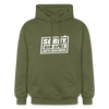 Sorry, ick bin spät. Hatte keen Bock. - Hoodie - Militärgrün