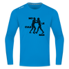 Mo le cule Man - Männer Sport Langamshirt - Saphirblau