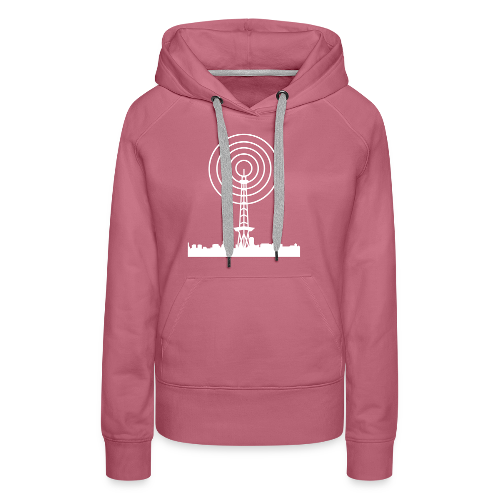 Funkturm im Fokus - Frauen Premium Hoodie - Malve
