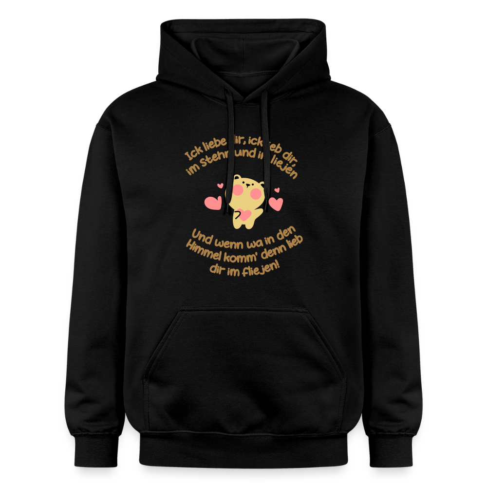 Im Stehn und im Liejen! - Hoodie - Schwarz