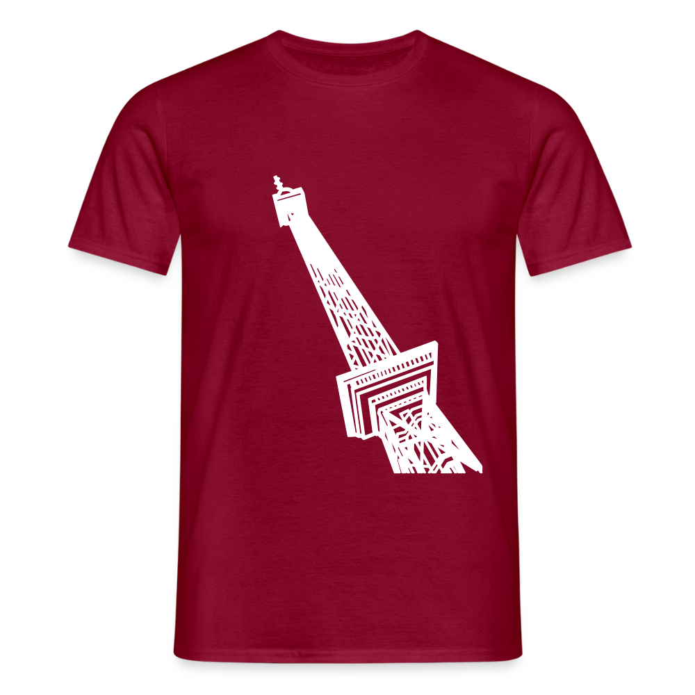 Der Funkturm - Männer Premium T-Shirt - Ziegelrot