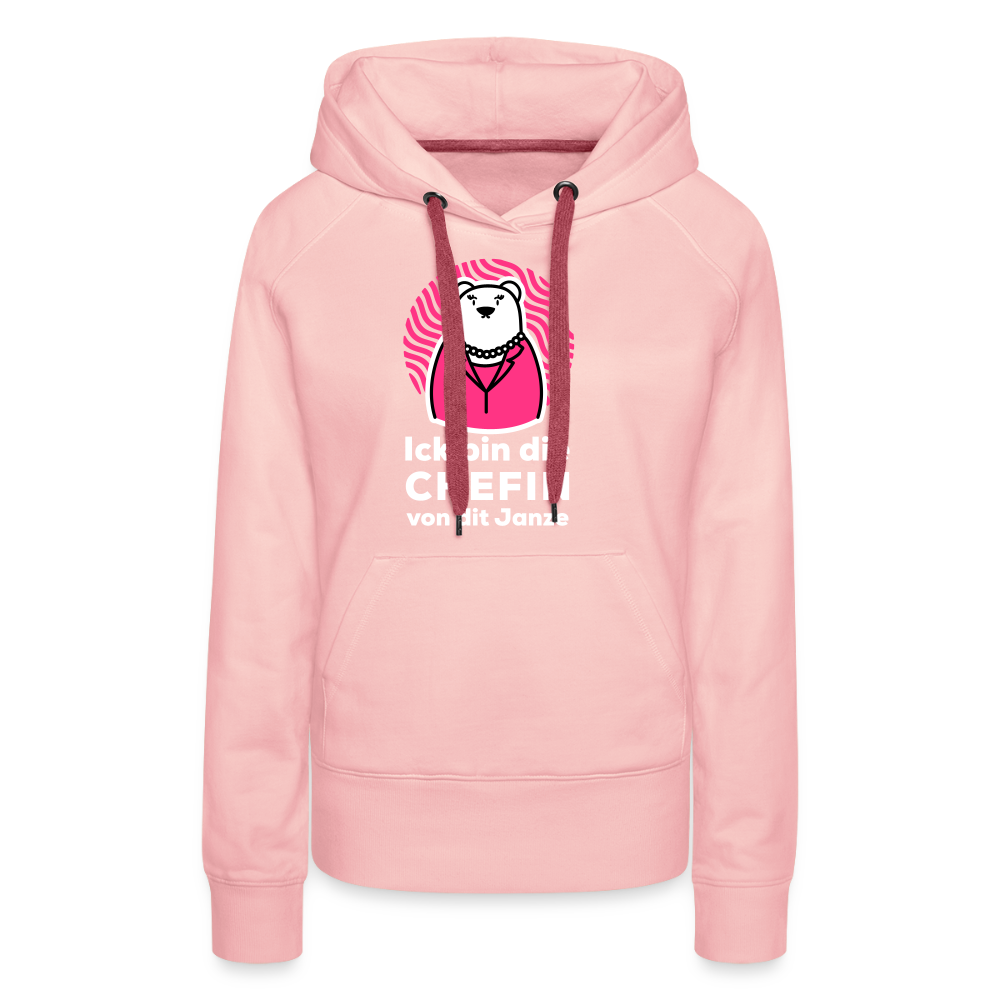 Chefin - Frauen Premium Hoodie - Kristallrosa