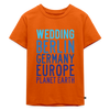 Wedding Planet Earth - Kinder Premium T-Shirt - Orange