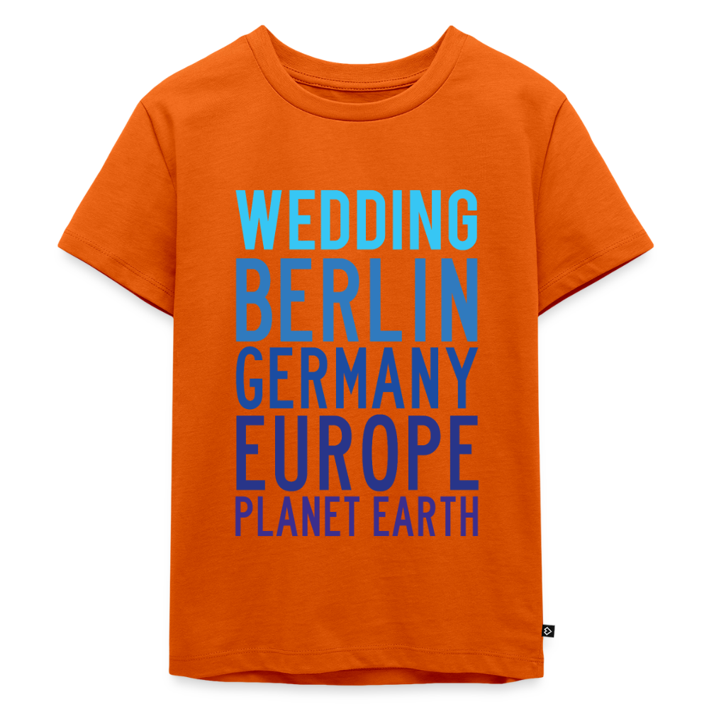 Wedding Planet Earth - Kinder Premium T-Shirt - Orange