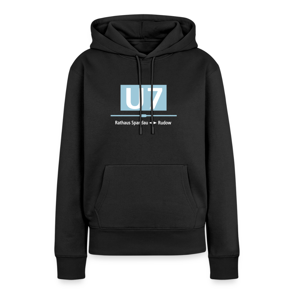 U7 - Frauen Premium Hoodie - Schwarz