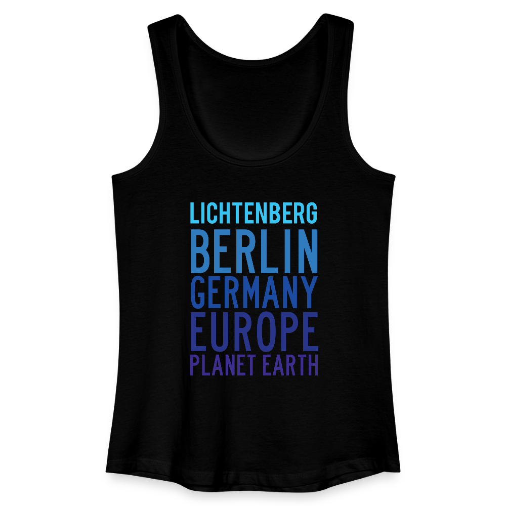 Lichtenberg Planet Earth - Frauen Bio Tank Top - Schwarz