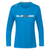 Bin uff Bier-Diät! (schon 3 Tage valorn) - Frauen Sport Langarmshirt - Saphirblau