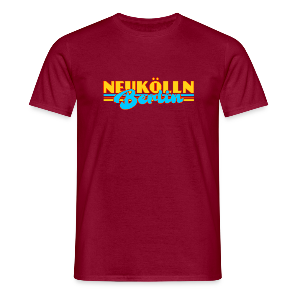 Neukölln Berlin Retro - Männer Premium T-Shirt - Ziegelrot