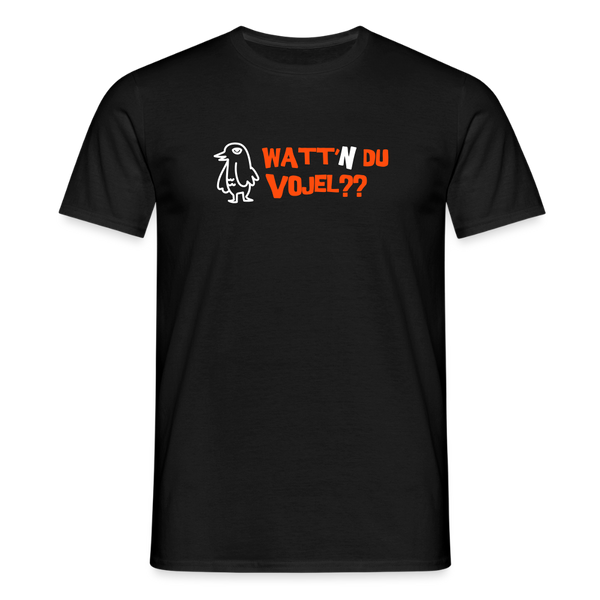 Watt'n du Vojel - Männer Premium T-Shirt - Schwarz