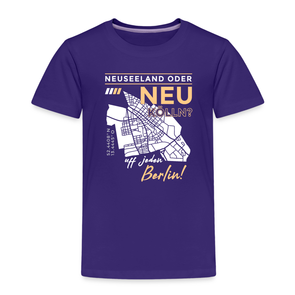 Neuseeland oder Neukölln - Kinder Premium T-Shirt - Lila