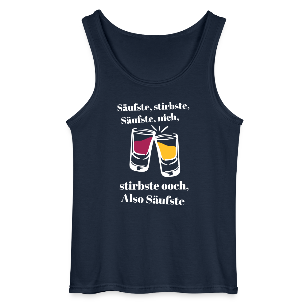 Säufste - Männer Tank Top - Navy