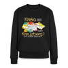 Kreta oder Kreuzberg - Frauen Premium Pullover - Schwarz