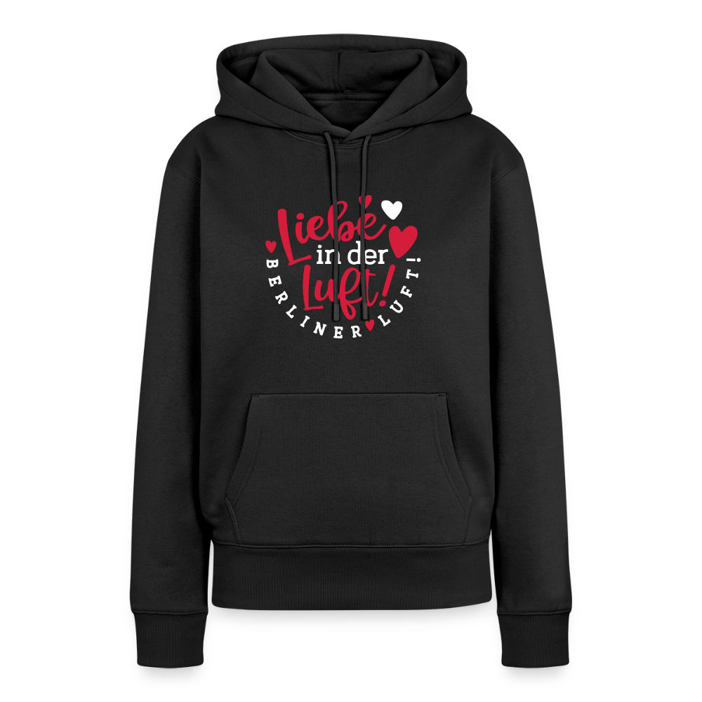 Liebe in der Luft! Berliner Luft! - Frauen Premium Hoodie - Schwarz