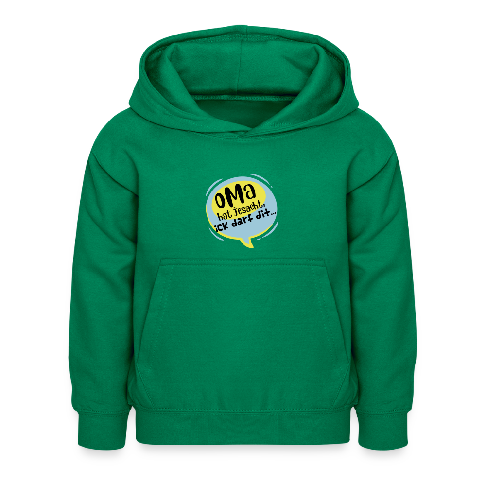 Oma hat jesacht - Kinder Hoodie - Kelly Green