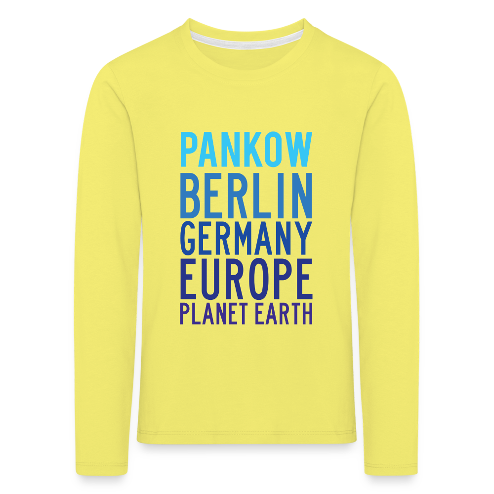 Pankow Planet Earth - Kinder Langarmshirt - Gelb