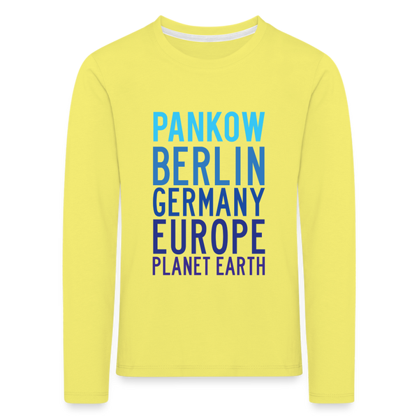 Pankow Planet Earth - Kinder Langarmshirt - Gelb