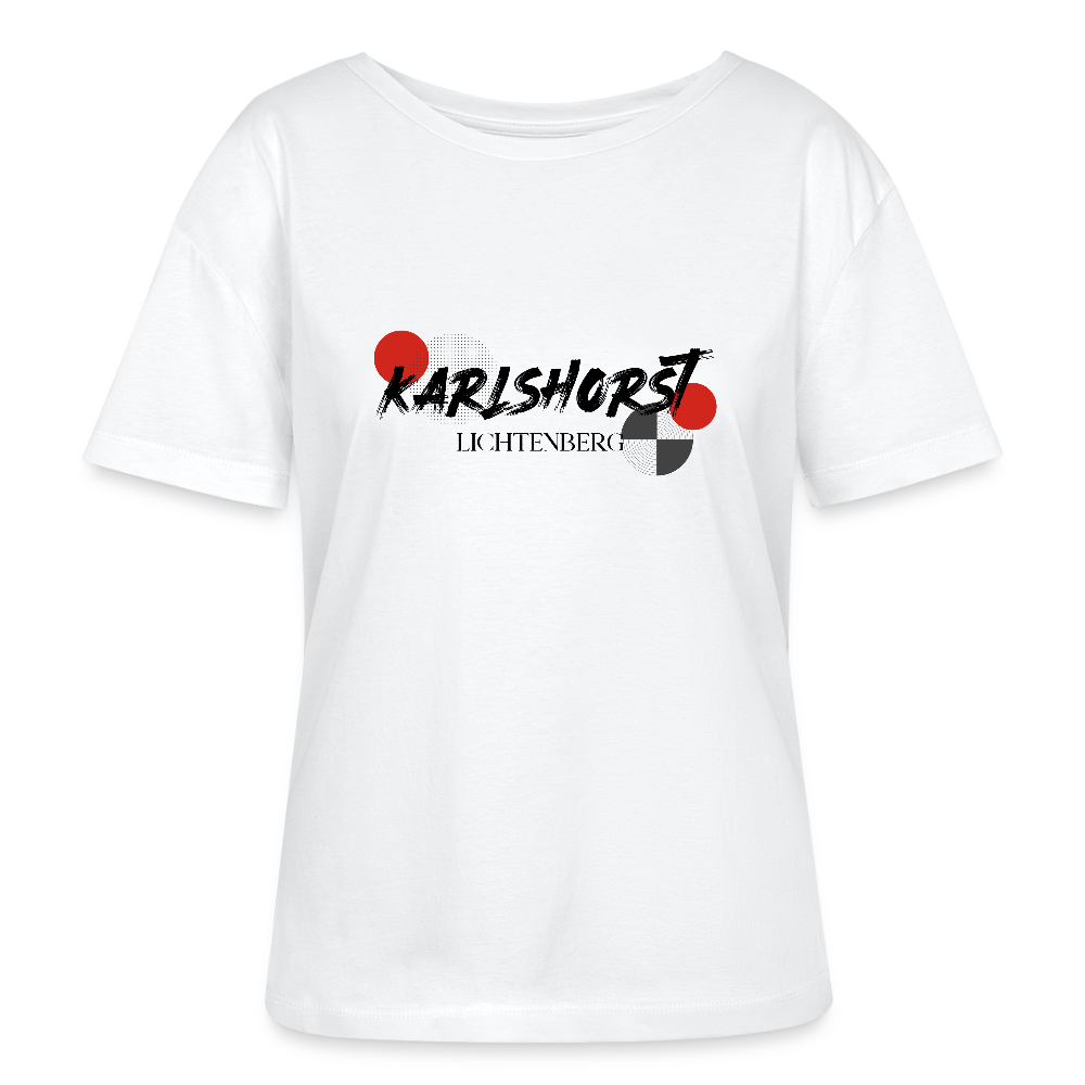 Karlshorst - Relaxed Rundhals Frauen Bio-T-Shirt - Weiß