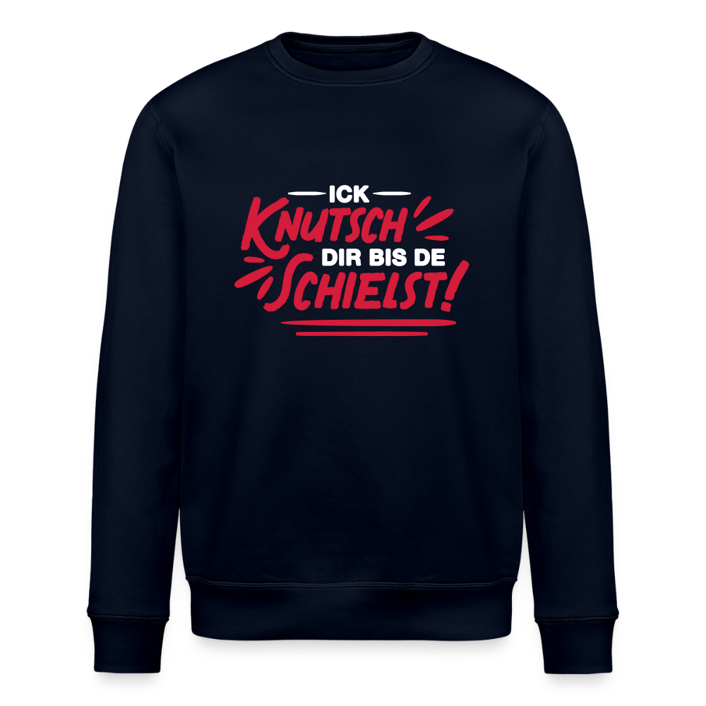 Ick knutsch dir! - Unisex Bio Sweatshirt - Navy